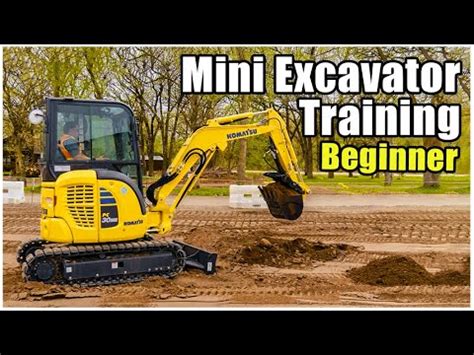 how to use a mini excavator video|mini excavator training for beginner.